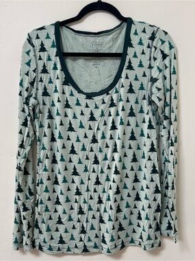 Kickee Pants Women's Long Sleeve Tree Print Top XXL
